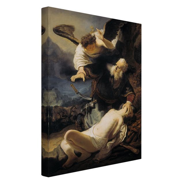 Láminas cuadros famosos Rembrandt van Rijn - The Angel prevents the Sacrifice of Isaac