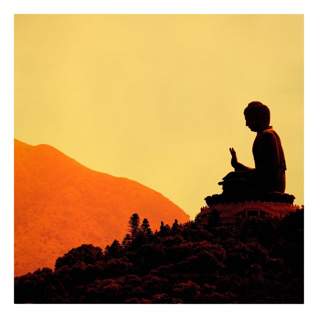 Cuadros naranja Resting Buddha