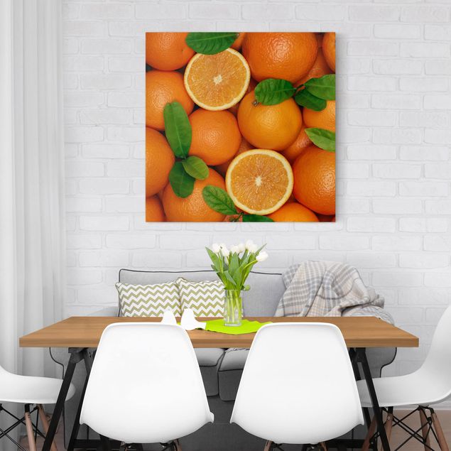 Cuadros de frutas modernos Juicy oranges