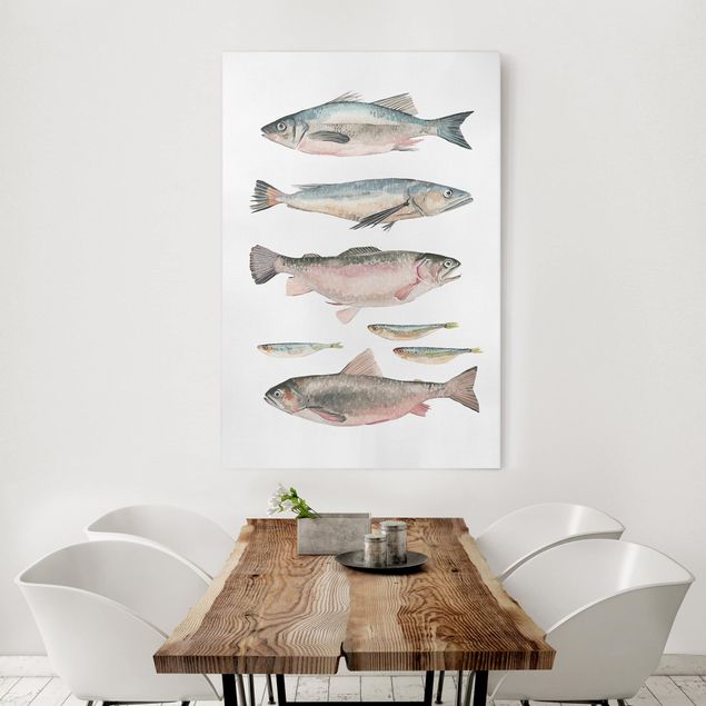 Cuadros de peces Seven Fish In Watercolour I