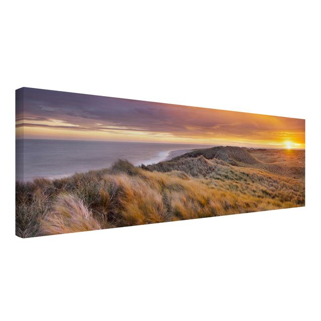 Cuadros de paisajes naturales  Sunrise On The Beach On Sylt