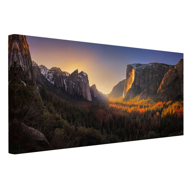 Cuadros de paisajes de montañas Sunset in Yosemite