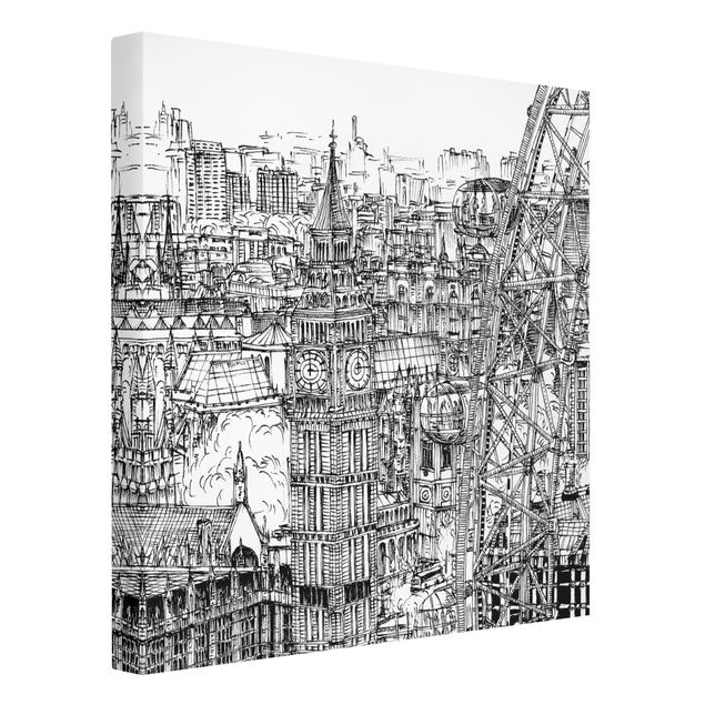 Lienzos ciudades del mundo City Study - London Eye