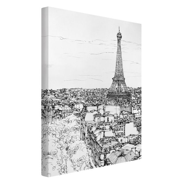 Lienzos ciudades del mundo City Study - Paris