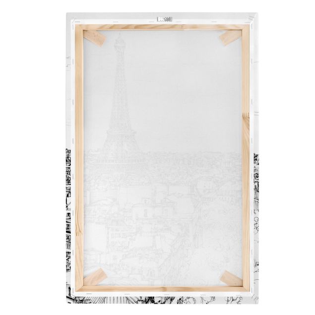 Cuadros modernos blanco y negro City Study - Paris
