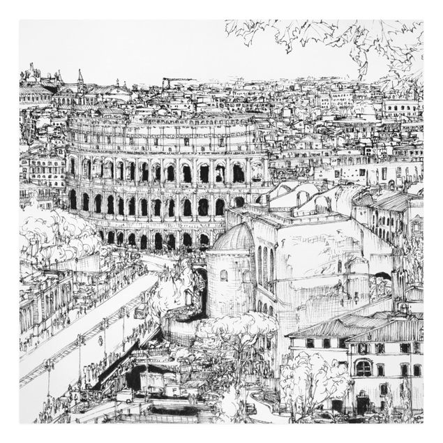 Cuadros ciudades City Study - Rome