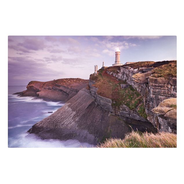 Cuadros con mar Cliffs and lighthouse