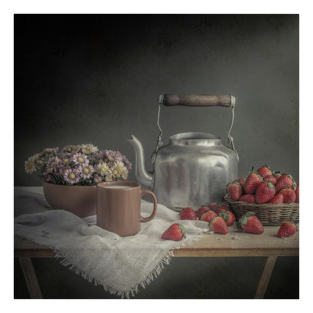 Cuadro gris Still Life with Strawberries