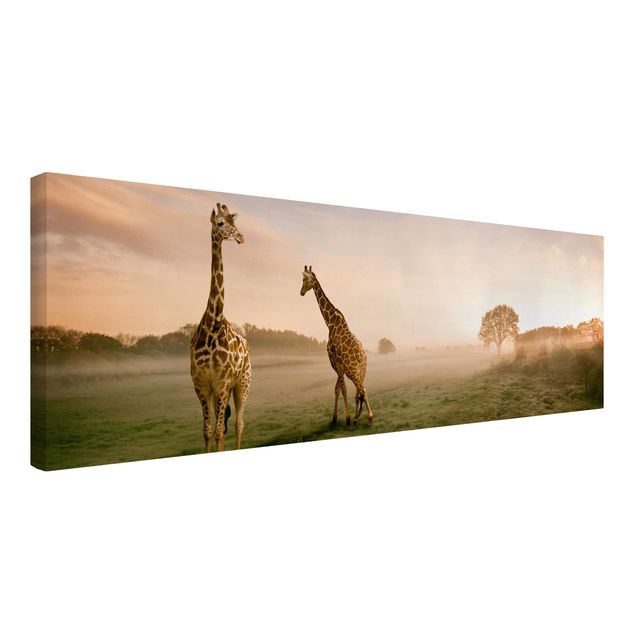 Lienzos de África Surreal Giraffes