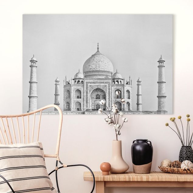 Lienzos ciudades Taj Mahal In Gray