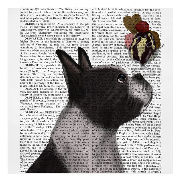 Lienzos de frases Animal Reading - Terrier With Ice