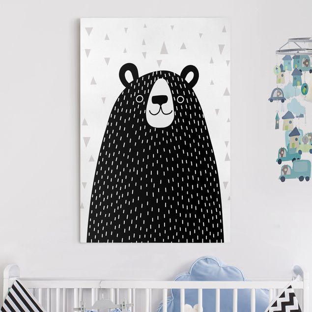 Decoración infantil pared Zoo With Patterns - Bear
