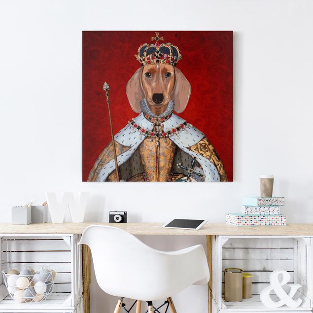 Cuadros con perritos Animal Portrait - Dachshund Queen