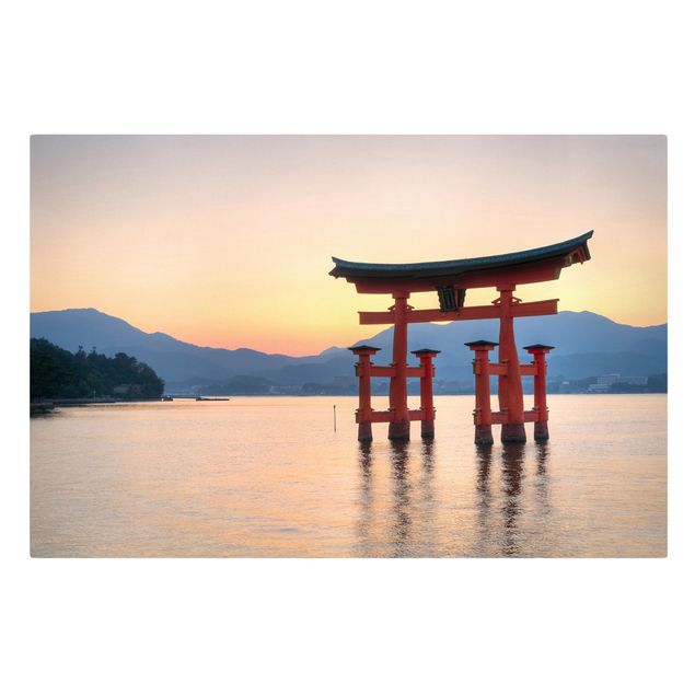Cuadro con paisajes Torii At Itsukushima