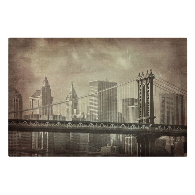 Cuadros de ciudades Vintage New York City