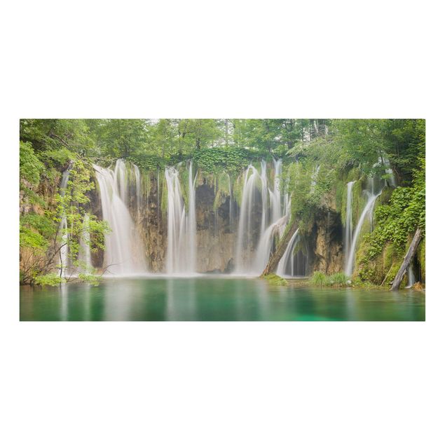 Lienzos de paisajes Waterfall Plitvice Lakes