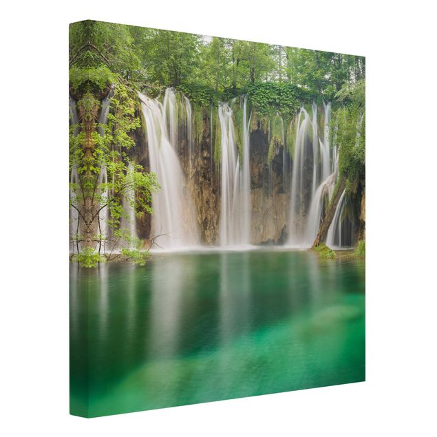 Cuadros de paisajes naturales  Waterfall Plitvice Lakes