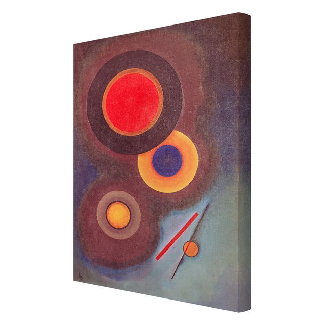 Láminas de cuadros famosos Wassily Kandinsky - Circles And Lines