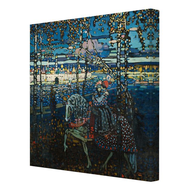 Lienzos de cuadros famosos Wassily Kandinsky - Riding Paar