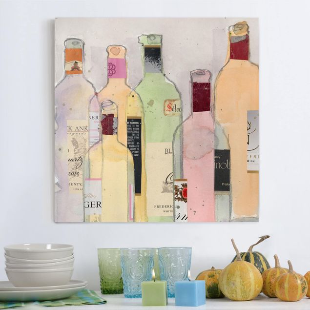 Cuadros modernos Wine Bottles In Watercolour I