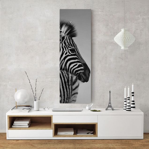 Lienzos de cebras Zebra Baby Portrait II