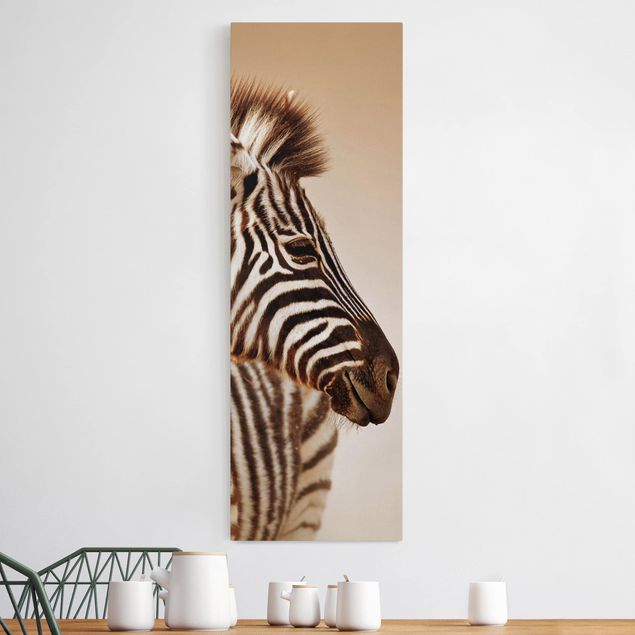 Lienzos de cebras Zebra Baby Portrait