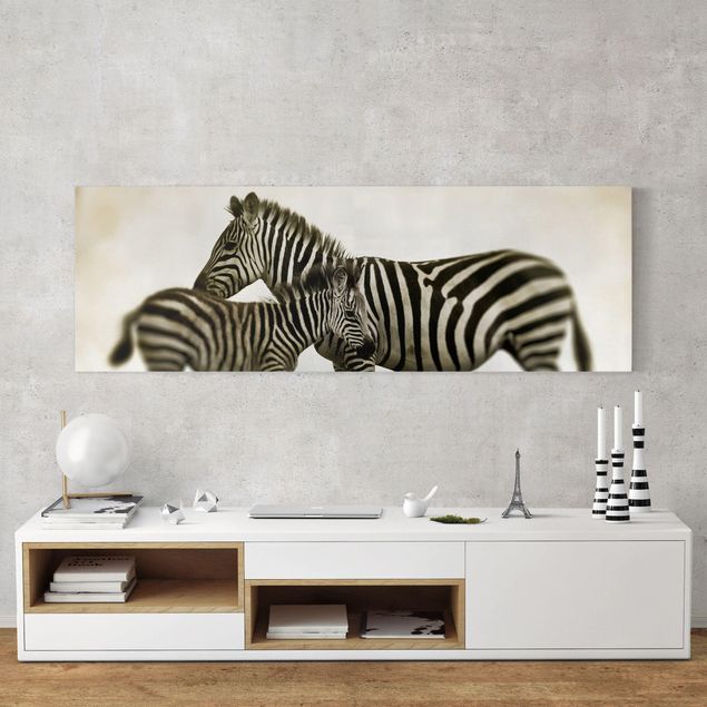 Lienzos de cebras Zebra Couple