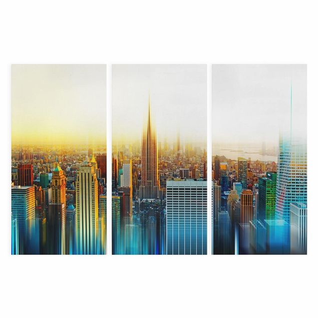 Lienzos ciudades Manhattan Abstract