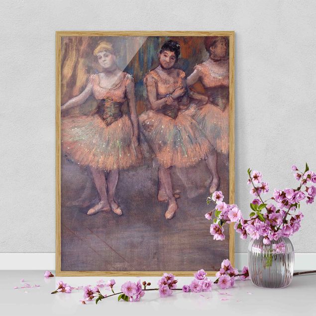 Cuadros con bailarinas Edgar Degas - Three Dancers before Exercise