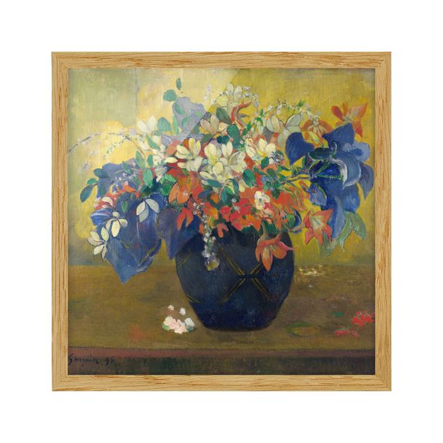 Láminas cuadros famosos Paul Gauguin - Flowers in a Vase