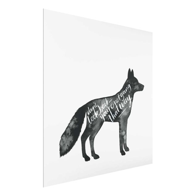Cuadros frases Animals With Wisdom - Fox