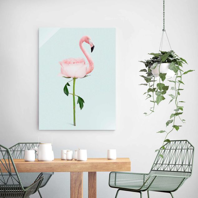 Decoración cocina Flamingo With Rose