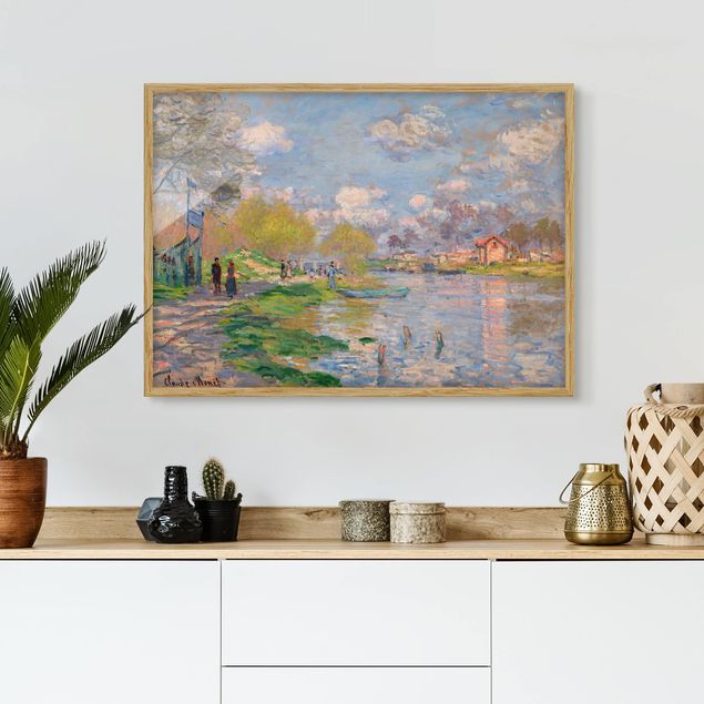 Cuadros Impresionismo Claude Monet - Spring On The Seine
