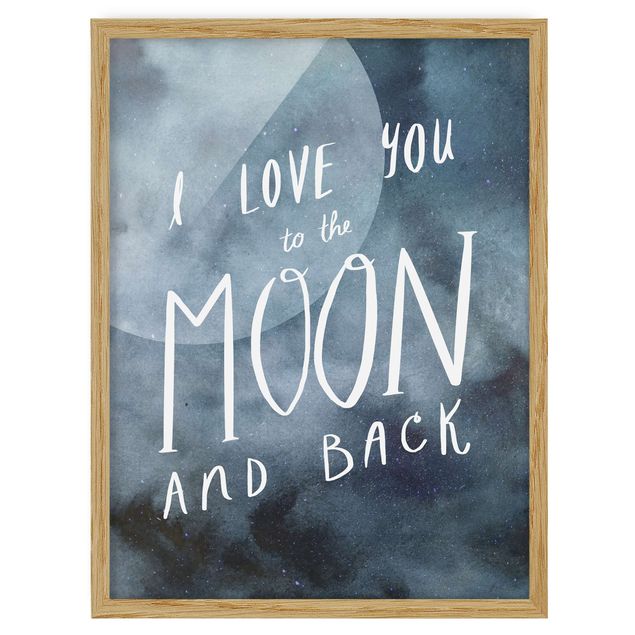 Cuadros frases Heavenly Love - Moon
