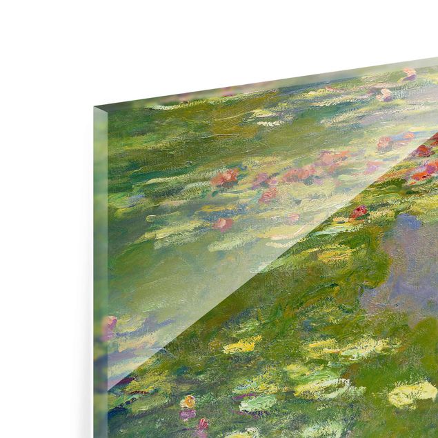 Cuadros de cristal flores Claude Monet - Green Waterlilies
