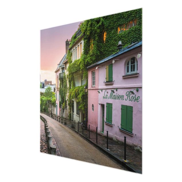 Cuadros de cristal arquitectura y skyline Rose Coloured Twilight In Paris