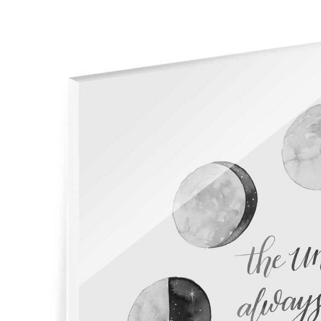 Tableros magnéticos de vidrio Ode To The Moon - Universe