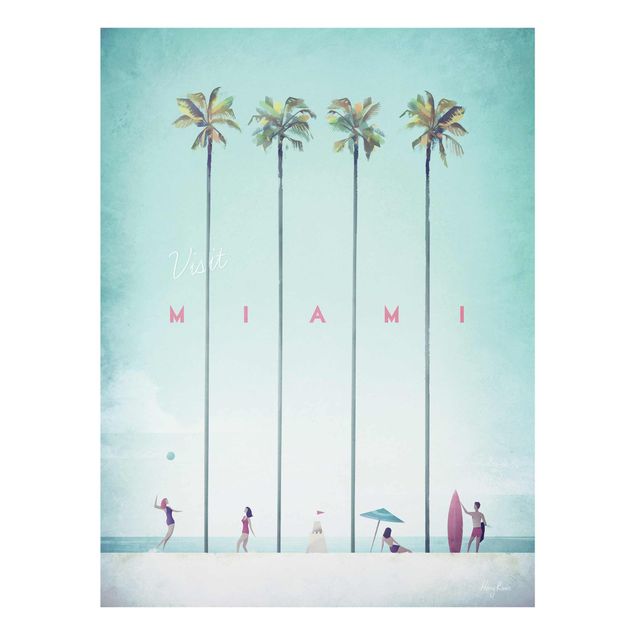 Cuadros marinos Travel Poster - Miami