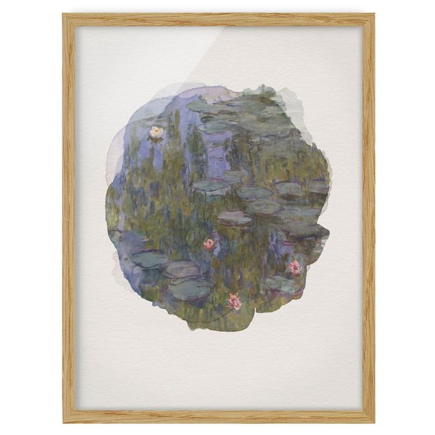 Reproducciones de cuadros WaterColours - Claude Monet - Water Lilies (Nympheas)