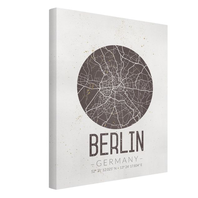 Cuadros mapamundi City Map Berlin - Retro