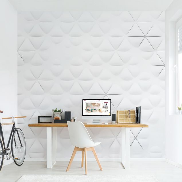 Papel 3d para pared Abstract Triangles In 3D