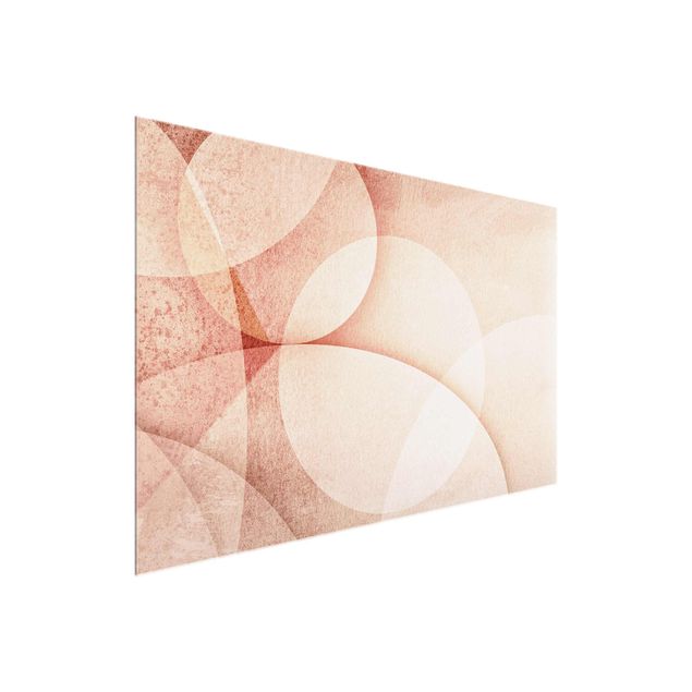 Cuadros abstractos modernos Abstract Graphics In Peach-Colour