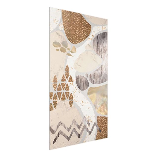 Cuadros abstractos para salón Abstract Quarry Pastel Pattern