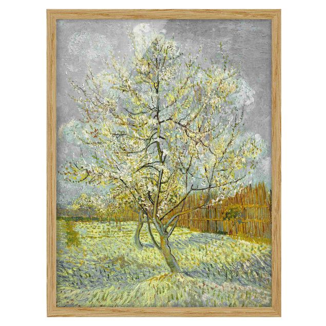 Cuadros puntillismo Vincent van Gogh - Flowering Peach Tree