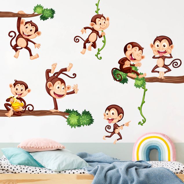 Vinilos selva Monkey family