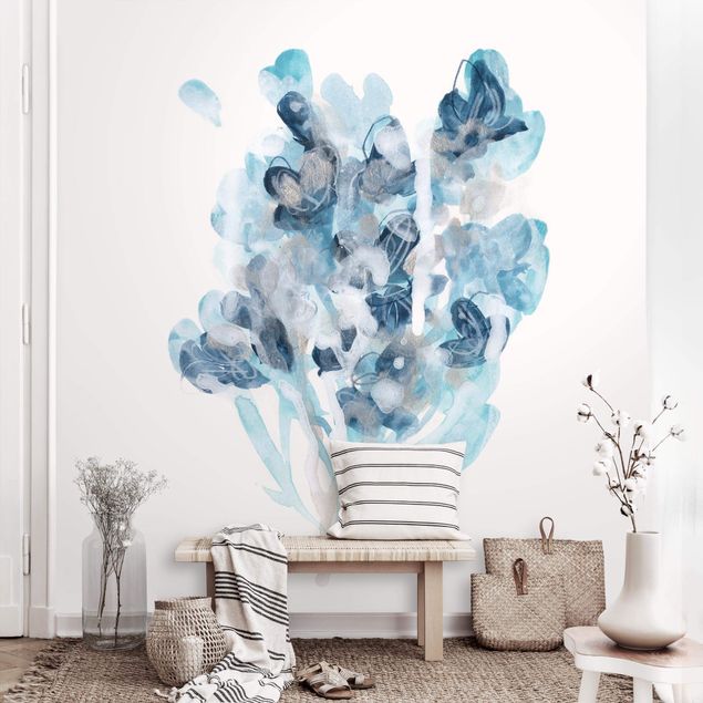 Decoración cocina Watercolour Bouquet With Blue Shades