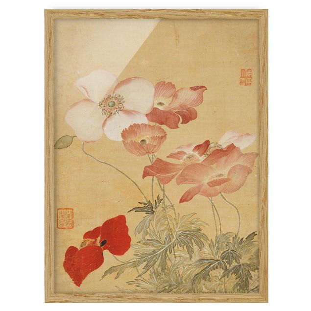 Reproducciones de cuadros Yun Shouping - Poppy Flower
