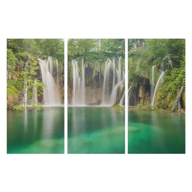 Lienzos de paisajes Waterfall Plitvice Lakes