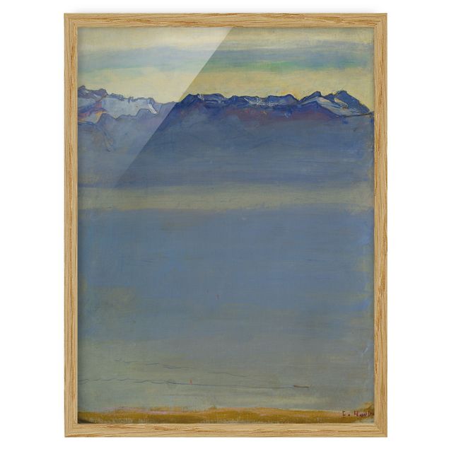 Estilos artísticos Ferdinand Hodler - Lake Geneva with Savoyer Alps