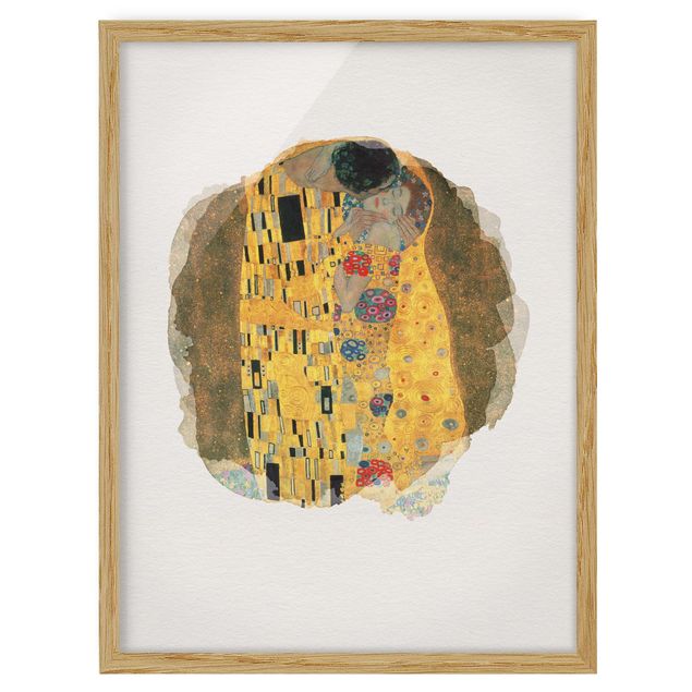 Reproducciones de cuadros WaterColours - Gustav Klimt - The Kiss